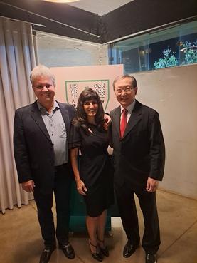 Dr. Márcio Ronaldo Vera e Dra. Maria Dolores Biasoli e  Dr. Tomas Kim