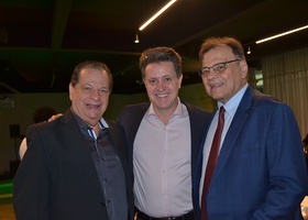 Dr. Antônio Luiz Chaguri, Dr. Ricardo Cavalli e Dr. Luiz Aberto Ferriani