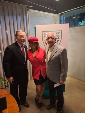 Dr. Tomas Kim, Lúcia de Assis  e Dr. Marcos Rondon de Assis