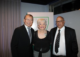 Dr. Tomas Kim, Dra. Amélia Ângela La Rocco Santos  e Dr. Alexandre Firmo de Souza Cruz