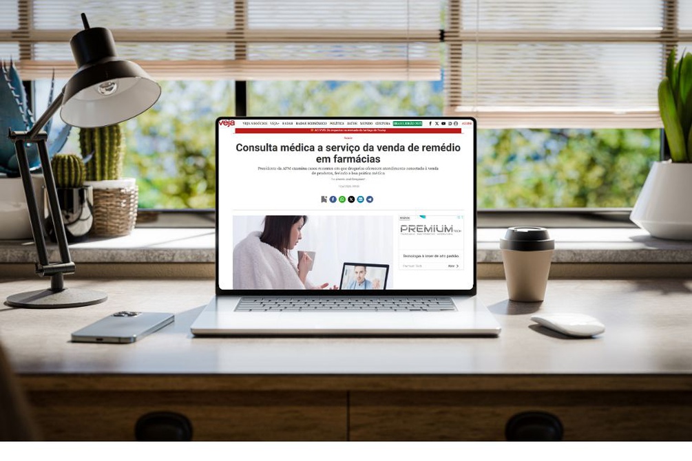 Revista Veja publica artigo de presidente da APM  sobre Telemedicina em farmácias