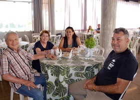Dr. Oswaldo Cruz Franco, Dra. Zaida Coelho Franco, Eliana Marques  e  Célio Roberto