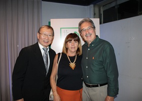Dr. Tomas Kim, Dr. Carlos Magno Pimenta e Sandra Biagione Pimenta