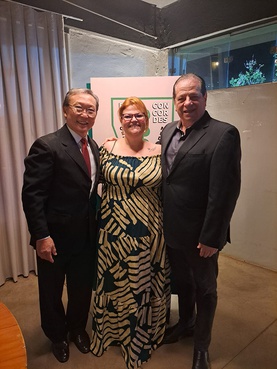 Dr. Tomas Kim, Dra. Marina Chaguri e Dr. Antônio Luiz Chaguri