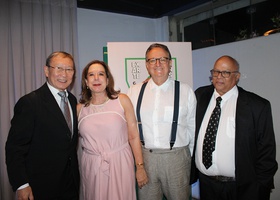 Dr. Tomas Kim, Dra. Ione Muniz G. Rossi, Alexandre Rossi e Dr. Alexandre Firmo de Souza Cruz