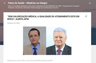 Defesa Profissional:  Fiesp publica entrevista com diretores da APM
