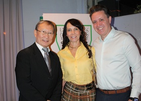 Dr. Tomas Kim, Ariane Cavalli e Dr. Ricardo Cavalli