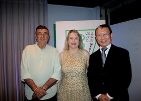 José Roberto Romero, Dra. Leila de Fátima Pasqualini Romero e Dr. Tomas Kim