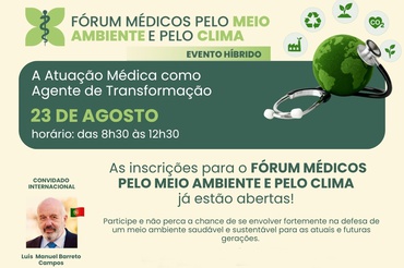 Participe do Fórum Médicos pelo Meio Ambiente e  Clima