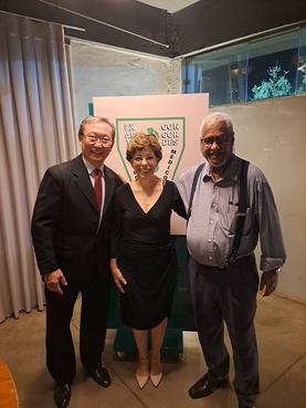 Dr. Tomas Kim, Dra. Maria Nazareth G. V. da Silva e Dr. Jairo Vieira da Silva