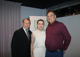 Dr. Tomas Kim, Maria Helena Menegucci e Dr. Luiz Alberto Ferriani