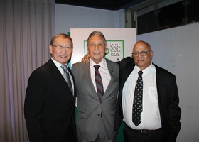 Dr. Tomas Kim, Dr. Antônio José Gonçalves e Dr. Alexandre Firmo de Souza Cruz